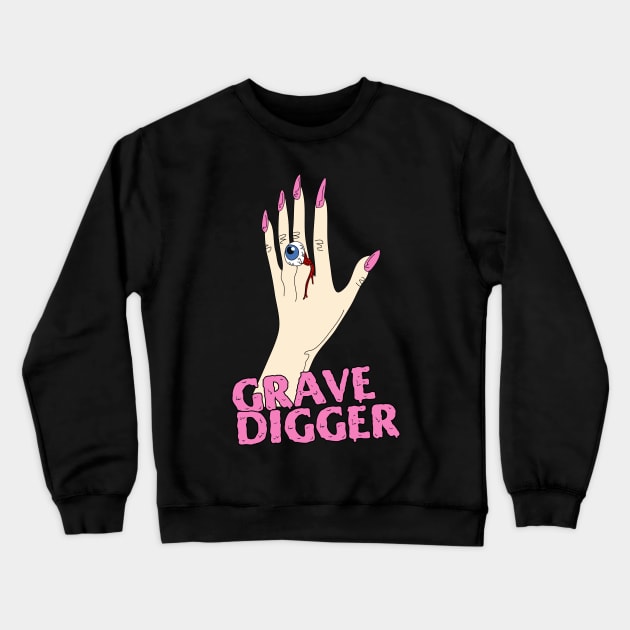 Grave Digger Crewneck Sweatshirt by myacideyes